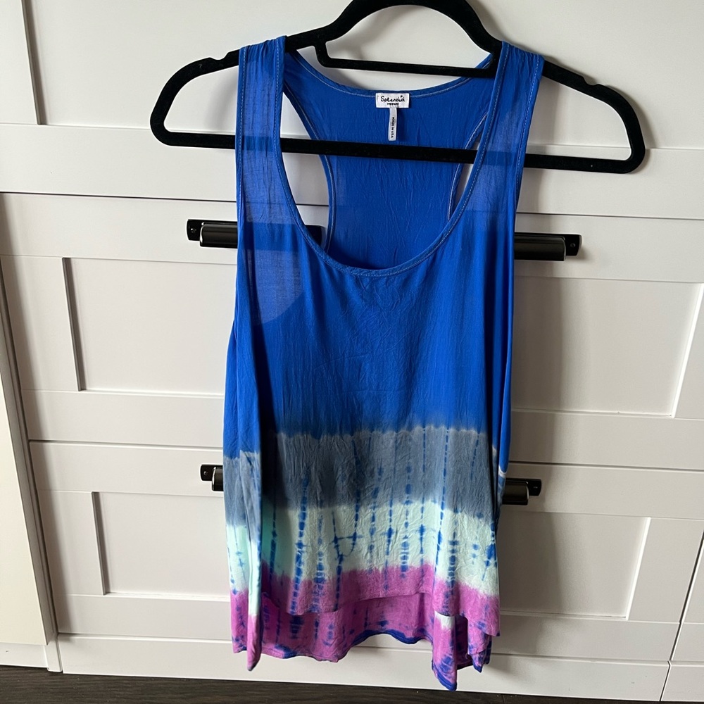 Splendid tie dye tank top, size medium